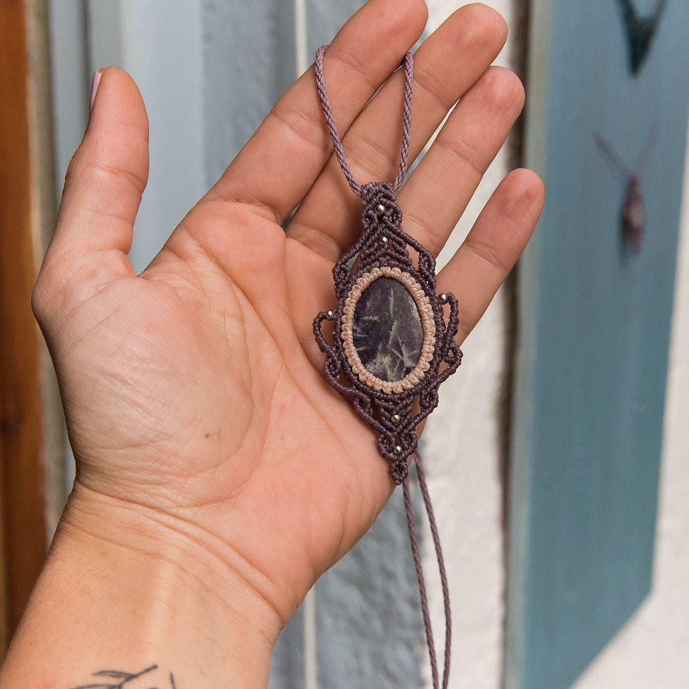 Collar con Lepidolita