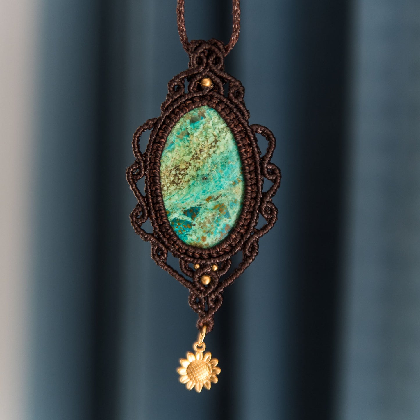 Necklace with Chrysocolla