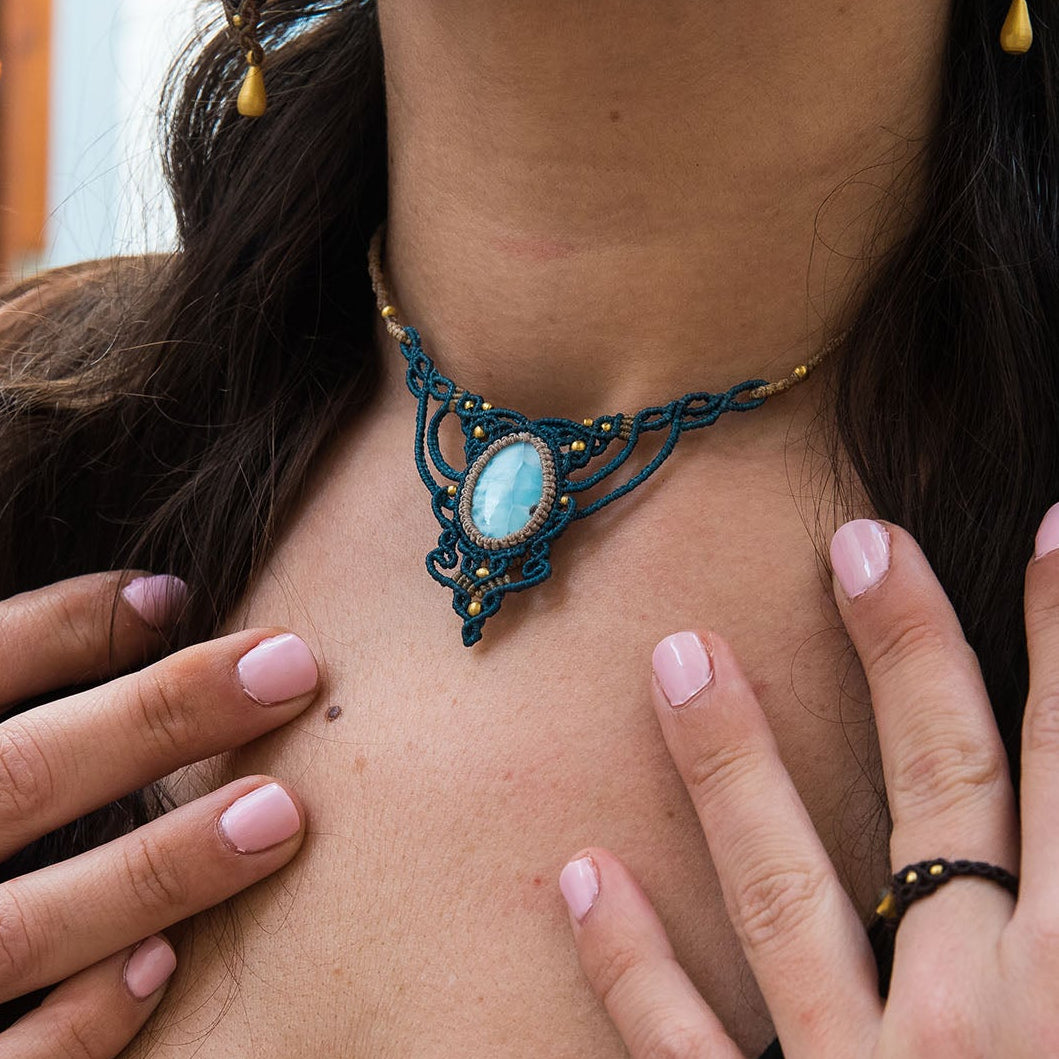 Gargantilla con Larimar