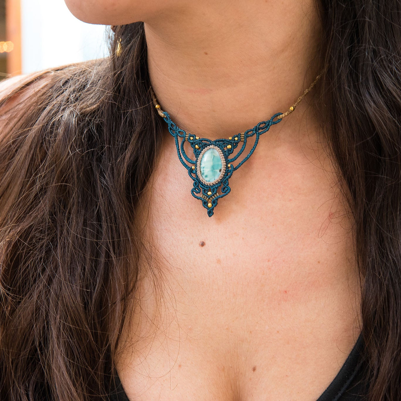 Gargantilla con Larimar