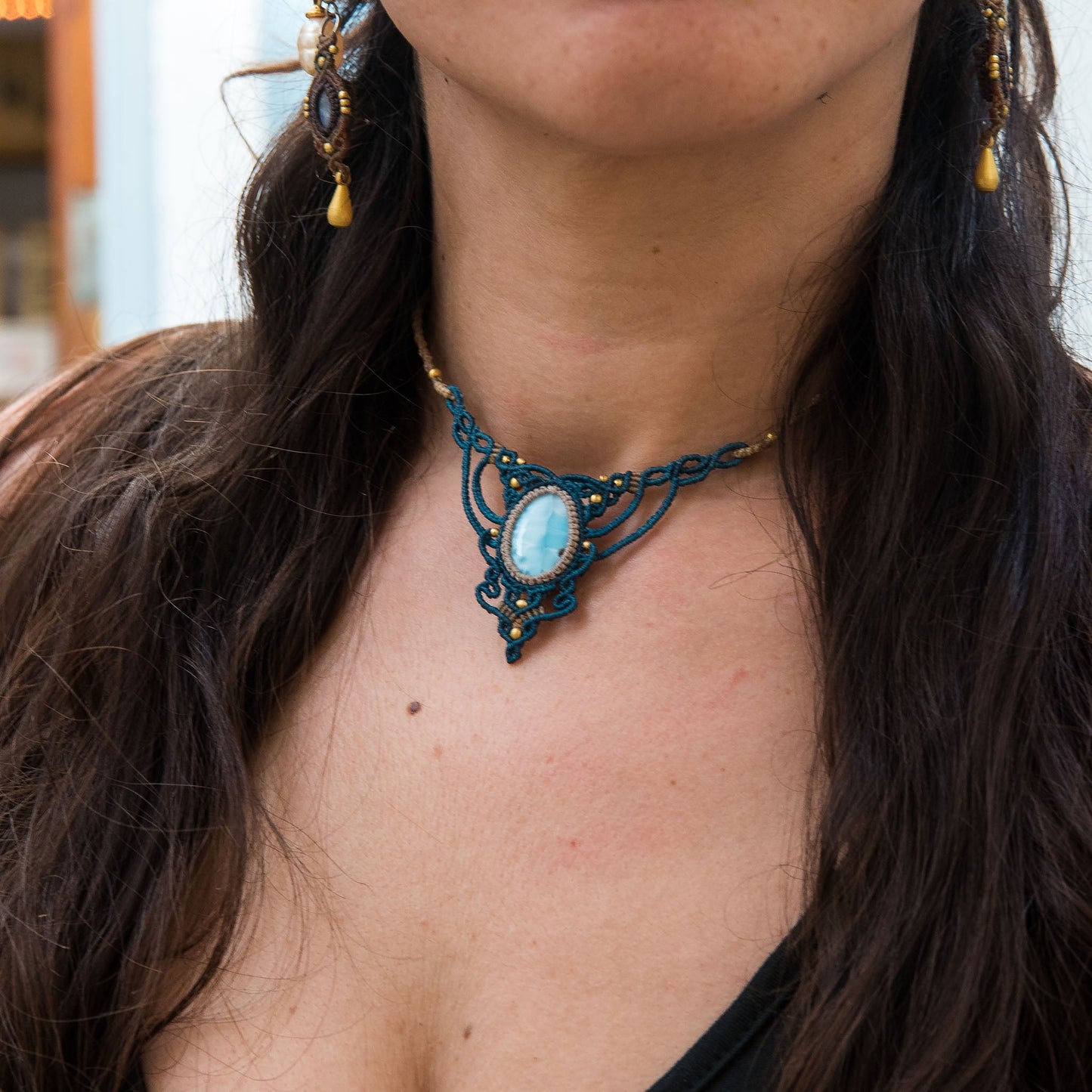 Gargantilla con Larimar