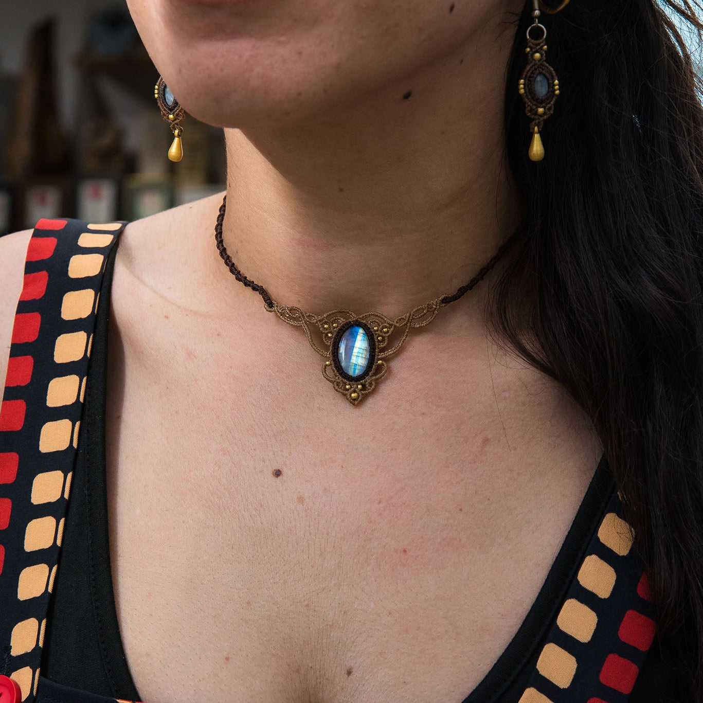 Moonstone Choker