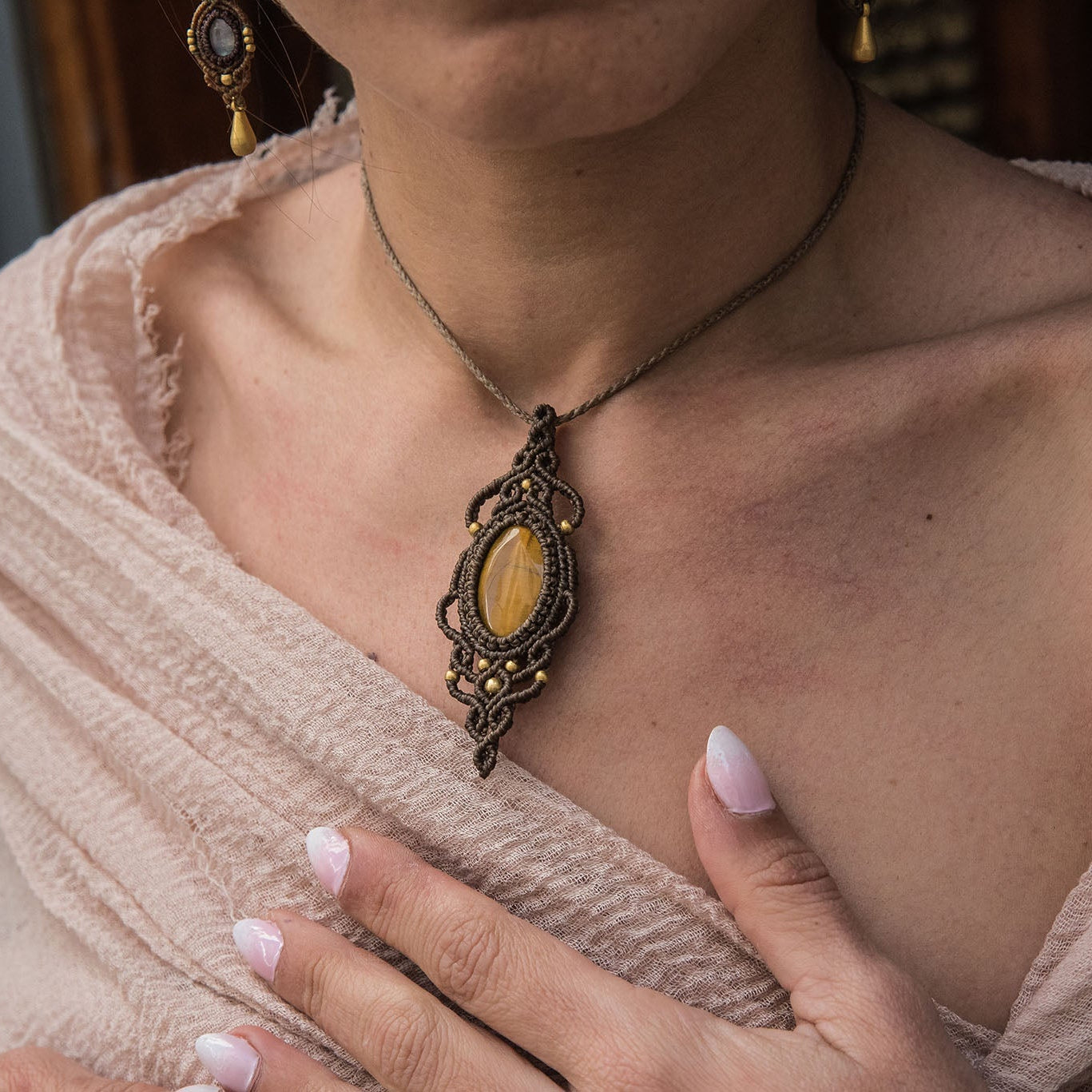 Collar con Ojo de tigre
