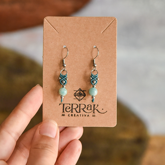 Pendientes con Amazonita