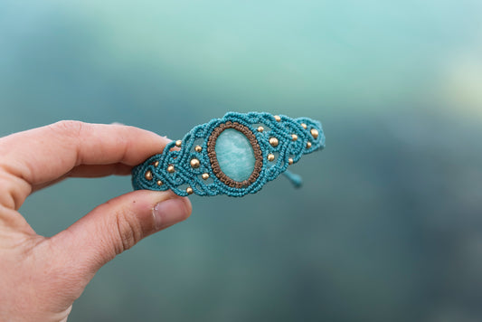 Brazalete Unuk con Amazonita