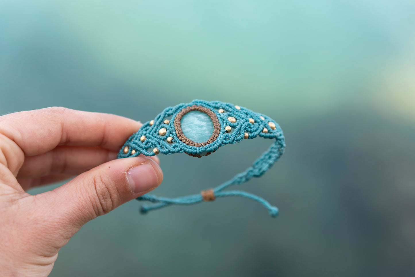Brazalete Unuk con Amazonita