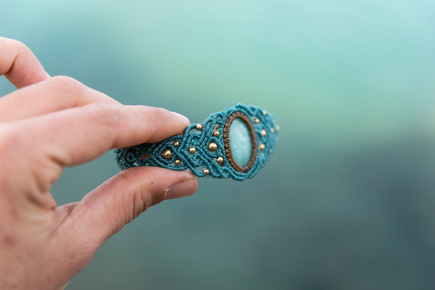 Brazalete Unuk con Amazonita