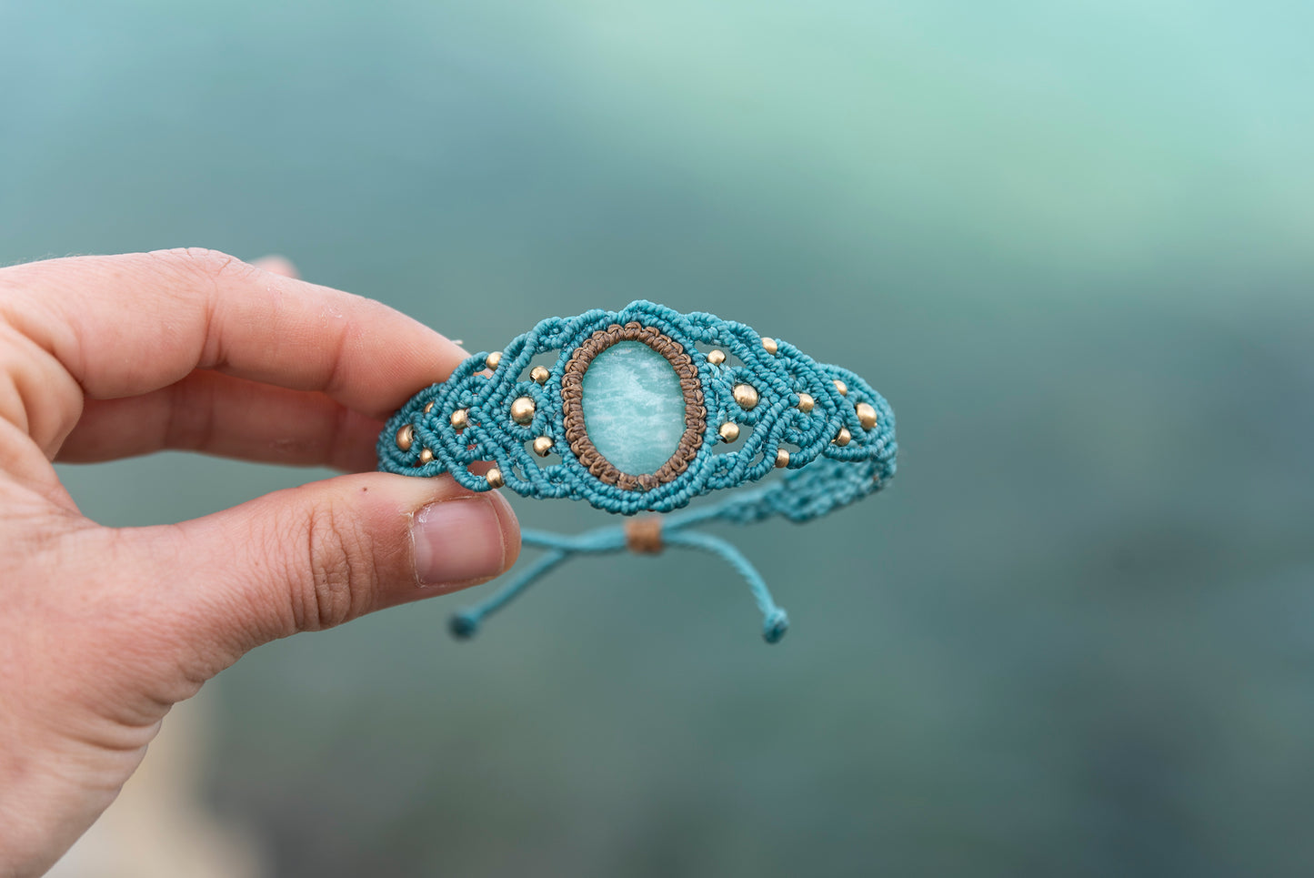 Brazalete Unuk con Amazonita